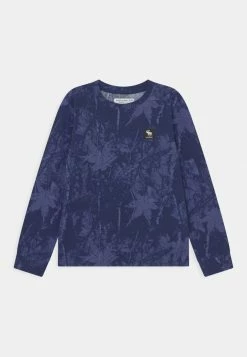 Abercrombie & Fitch PATTERN - Long Sleeved Top - Blue