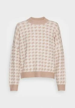 Abercrombie & Fitch CHENILLE WEDGE CREW PATTERN - Jumper - White -Abercrombie & Fitch Shop cfcc3a74be9e489281105890ee13bebd