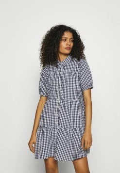 Abercrombie & Fitch SHIRTDRESS - Shirt Dress - Blue