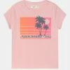 Abercrombie & Fitch COCONUT GIRL LOGO - Print T-shirt - Pink