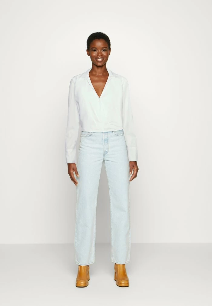 Abercrombie & Fitch WRAP FASHION SHIRT - Blouse - White 2 Abercrombie & Fitch WRAP FASHION SHIRT - Blouse - White - Image 2