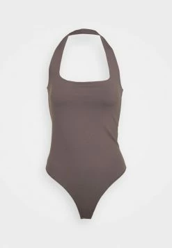 Abercrombie & Fitch BARE SEAMLESS HALTER - Top - Grey