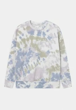 Abercrombie & Fitch CURVED CREW PATTERN - Sweatshirt - Cool Neutral Wash Effect