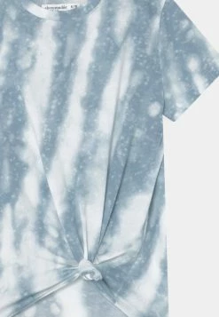 Abercrombie & Fitch KNOT FRONT ESSENTIAL - Print T-shirt - Blue Dye Marble -Abercrombie & Fitch Shop d34cb4eacb2a46bc941994601b17b48f