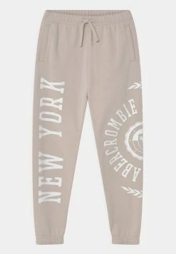 Abercrombie & Fitch DISRUPTER - Tracksuit Bottoms - Beige