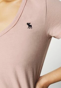 Abercrombie & Fitch 5 PACK - Basic T-shirt - White/black/pink/olive/navy -Abercrombie & Fitch Shop d3afab2b17a6403393ab0d37f3fe8301