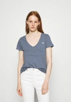 Abercrombie & Fitch 5 PACK - Basic T-shirt - White/tan/rose/blue/black -Abercrombie & Fitch Shop d4fd4d04534c455c864f8875d9aaca72