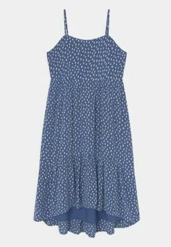 Abercrombie & Fitch BABYDOLL MIDI - Day Dress - Blue Dots