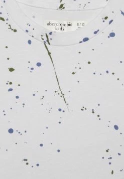 Abercrombie & Fitch CURVED HEM 3 PACK - Print T-shirt - White Splatter Multipack -Abercrombie & Fitch Shop d54e3454d9eb4c369a5245b84281814b