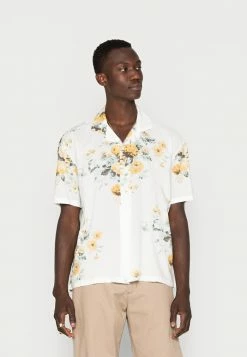 Abercrombie & Fitch Shirt - White Floral/yellow