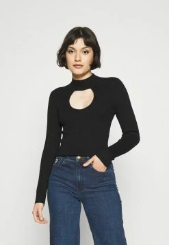 Abercrombie & Fitch CHASE CUTOUT - Jumper - Black