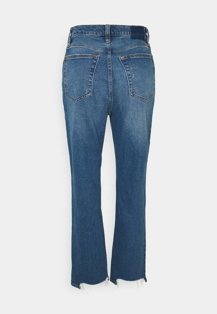 Abercrombie & Fitch KNEE HOLE - Straight Leg Jeans - Medium/dark Destroy 2 Abercrombie & Fitch KNEE HOLE - Straight Leg Jeans - Medium/dark Destroy - Image 2