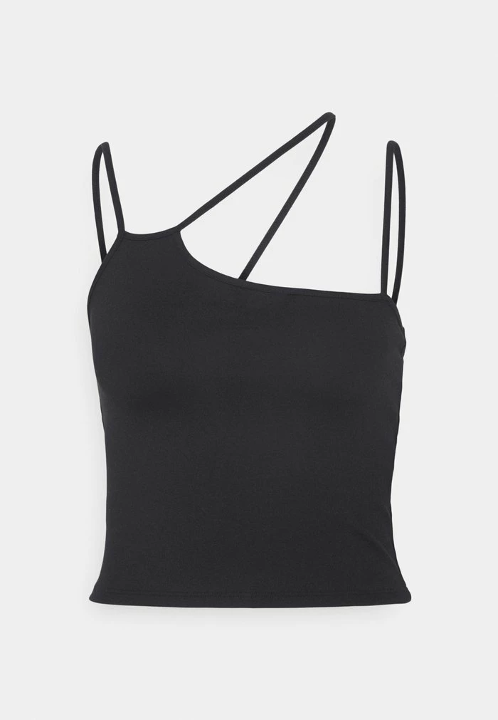 Abercrombie & Fitch SEAMLESS ASYM STRAPPY CAMI - Top - Black 5 Abercrombie & Fitch SEAMLESS ASYM STRAPPY CAMI - Top - Black - Image 5