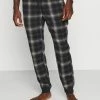 Abercrombie & Fitch HOLIDAY SLEEP JOGGER - Pyjama Bottoms - Dark Grey