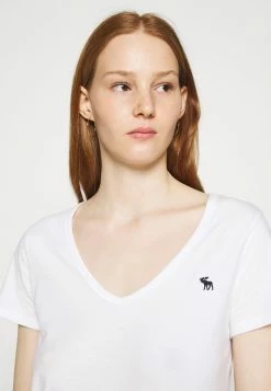 Abercrombie & Fitch 5 PACK - Basic T-shirt - White/tan/rose/blue/black -Abercrombie & Fitch Shop d7de9d60f5144171859b26ecc15f2c3b