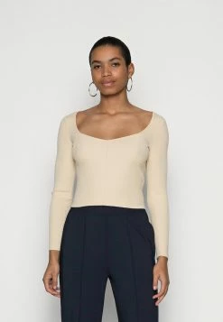 Abercrombie & Fitch SPONGEY VOOP - Jumper - Cream