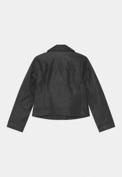 Abercrombie & Fitch BIKER - Faux Leather Jacket - Black -Abercrombie & Fitch Shop d8a8bd6db6084e45a09a596030496fb3