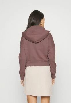 Abercrombie & Fitch LONG LIFE LOGO - Zip-up Sweatshirt - Deep Taupe -Abercrombie & Fitch Shop d8d5eb81a3154784bd0a540721b04b96