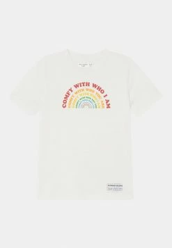 Abercrombie & Fitch PRIDE TEE - Print T-shirt - White