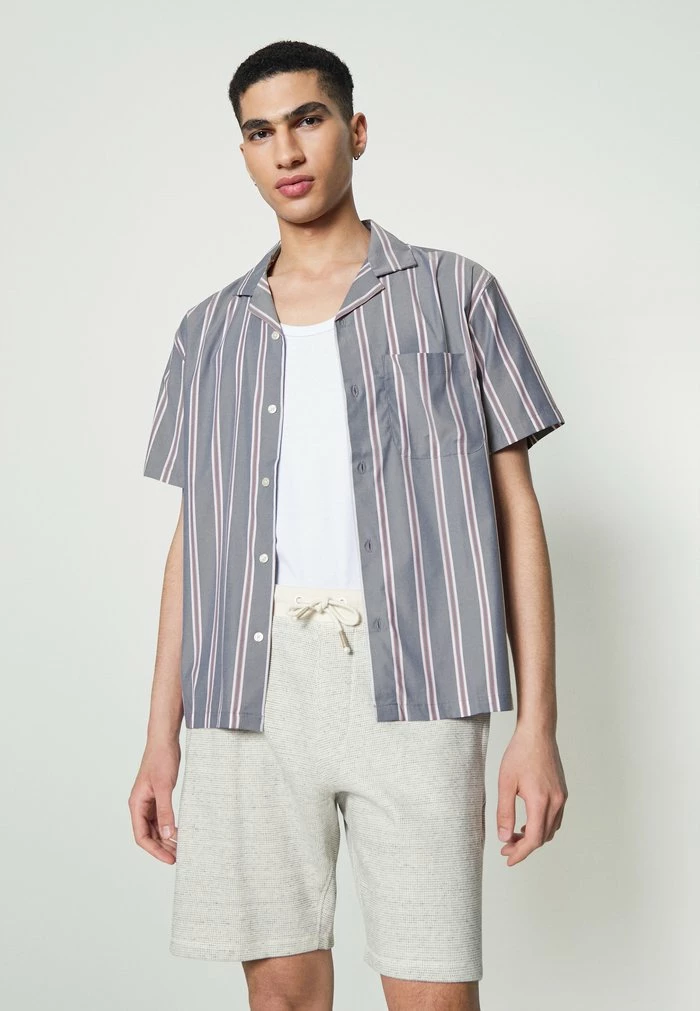 Abercrombie & Fitch Shirt - Navy Stripe 4 Abercrombie & Fitch Shirt - Navy Stripe - Image 4