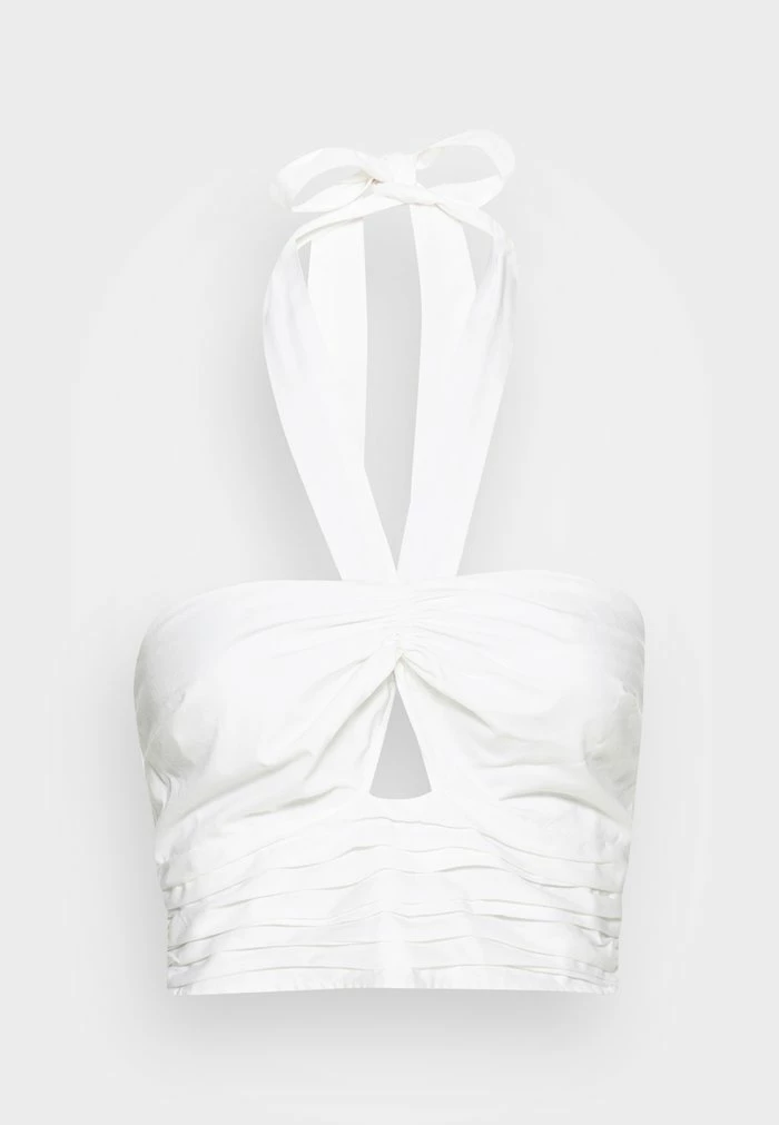 Abercrombie & Fitch BARE SCARF HALTER - Top - Brilliant White 4 Abercrombie & Fitch BARE SCARF HALTER - Top - Brilliant White - Image 4