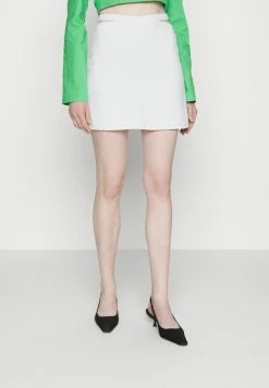 Abercrombie & Fitch TIE-WAIST STRAPPY - Mini Skirt - White