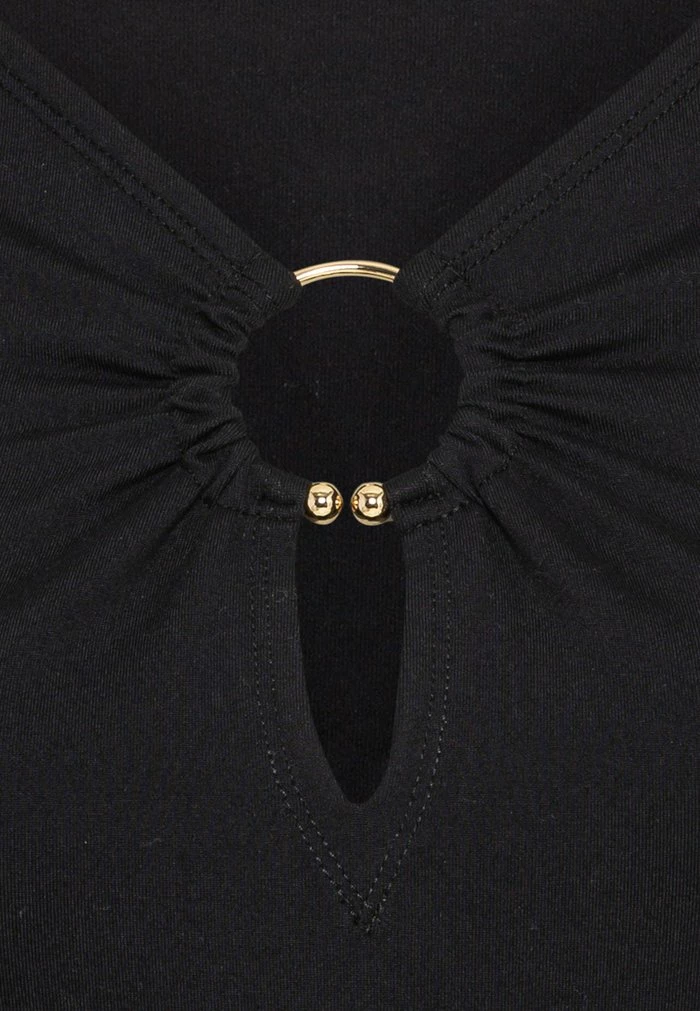 Abercrombie & Fitch HARDWARE CUTOUT BODYSUIT - Long Sleeved Top - Black 3 Abercrombie & Fitch HARDWARE CUTOUT BODYSUIT - Long Sleeved Top - Black - Image 3