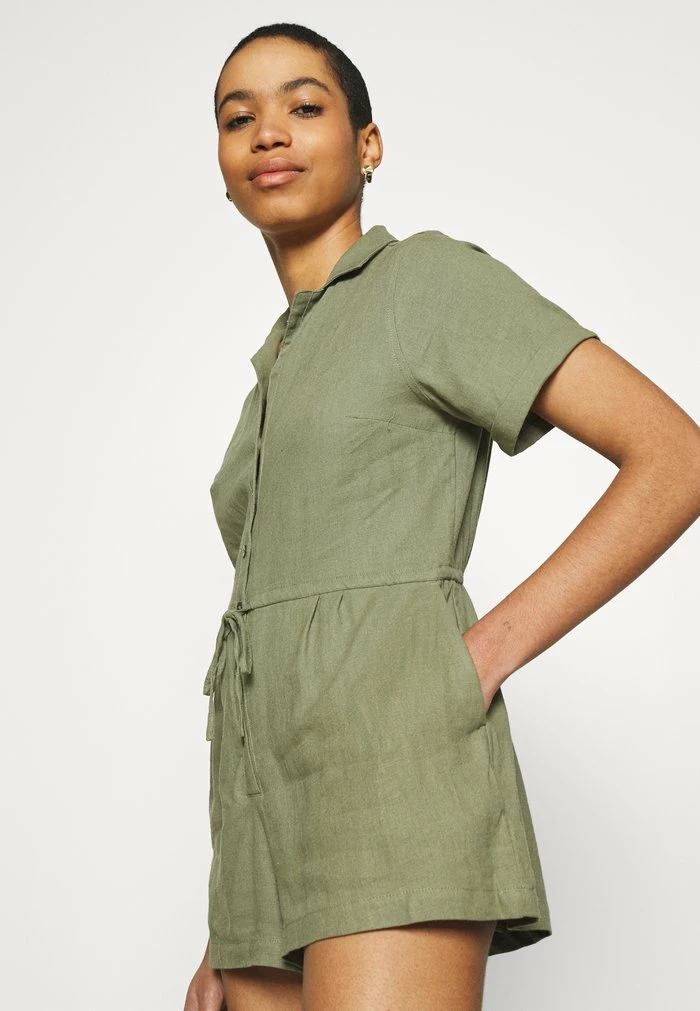 Abercrombie & Fitch UTILITY ROMPER - Jumpsuit - Deep Linchen Green 4 Abercrombie & Fitch UTILITY ROMPER - Jumpsuit - Deep Linchen Green - Image 4