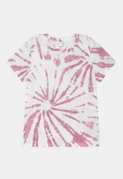 Abercrombie & Fitch CORE CREW ESSENTIAL - Print T-shirt - Light Pink/white