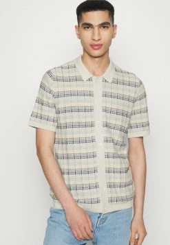 Abercrombie & Fitch STITCH CABANA SWOLO - Shirt - Oatmeal -Abercrombie & Fitch Shop e207698692cd4a0386edd62fbf08c28a