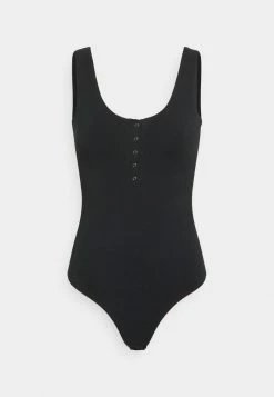 Abercrombie & Fitch BARE SMOOTHING HENLEY - Top - Black