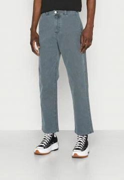 Abercrombie & Fitch FASHION PANT WORKWEAR UTILITY - Trousers - Dusty Blue