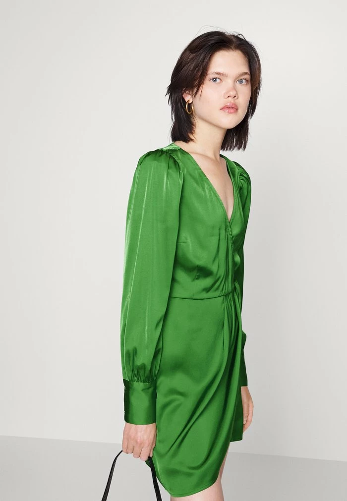 Abercrombie & Fitch WRAP DRESS - Cocktail Dress / Party Dress - Artichoke 4 Abercrombie & Fitch WRAP DRESS - Cocktail Dress / Party Dress - Artichoke - Image 4