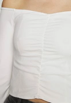 Abercrombie & Fitch CHASE SLIM PARTY - Blouse - White -Abercrombie & Fitch Shop e2e8721f08594e7da17b611fd9b94d4d