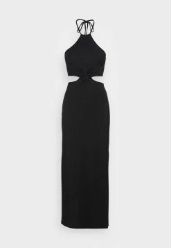Abercrombie & Fitch HIGH NECK HALTER CUTOUTRESS - Maxi Dress - Black Solid -Abercrombie & Fitch Shop e38b4679f62b4ac686cc2b21f4714fea