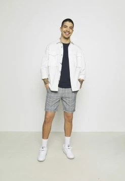 Abercrombie & Fitch CREW 3 PACK - Basic T-shirt - Navy