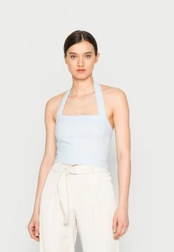 Abercrombie & Fitch UNIVERSAL HALTER - Top - Blue Heather