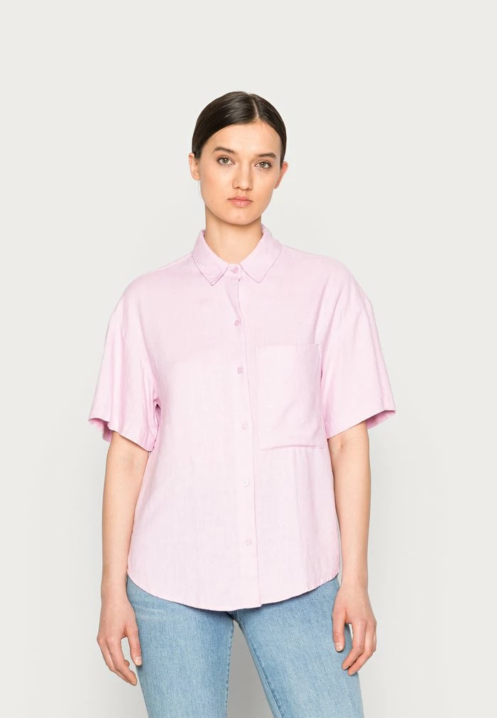 Abercrombie & Fitch OVERSIZED RESORT - Blouse - Pink Lavender 1 Abercrombie & Fitch OVERSIZED RESORT - Blouse - Pink Lavender