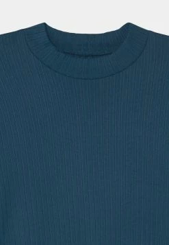 Abercrombie & Fitch MOCKNECK CINCH WAIST - Long Sleeved Top - Blue -Abercrombie & Fitch Shop e6530228b412431082f41902cb6c733f