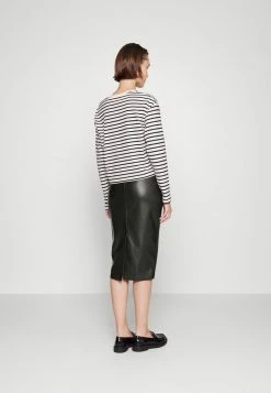 Abercrombie & Fitch PENCIL MIDI SKIRT - Maxi Skirt - Black -Abercrombie & Fitch Shop e72baab04ff644678387bf6362a7a4c2