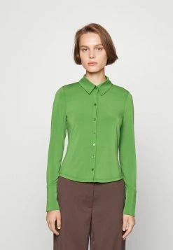 Abercrombie & Fitch CYOA SLINKY SHIRT - Blouse - Artichoke Green