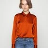 Abercrombie & Fitch Button-down Blouse - Umber