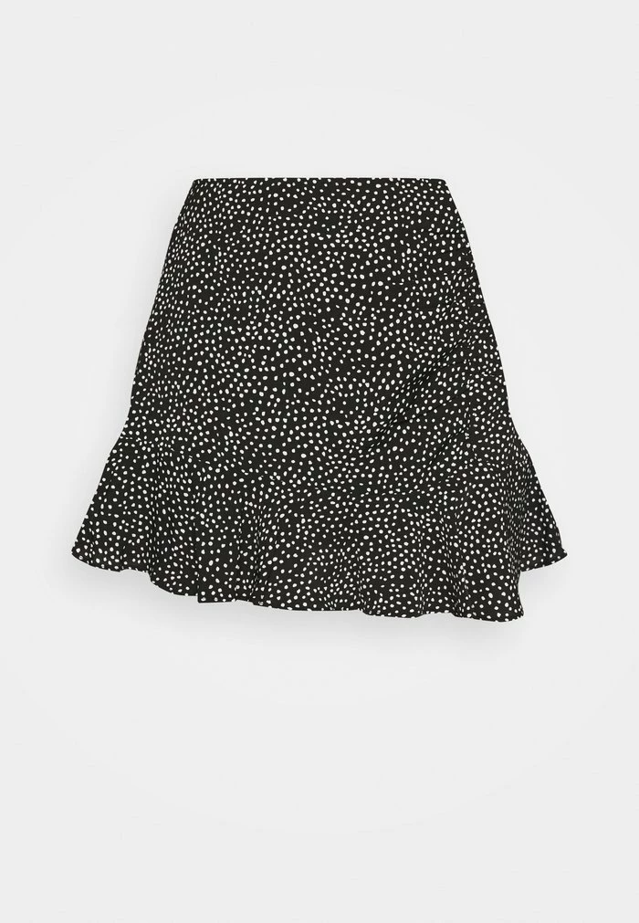Abercrombie & Fitch WEBEX RUFFLE SKORT - Mini Skirt - Black 1 Abercrombie & Fitch WEBEX RUFFLE SKORT - Mini Skirt - Black