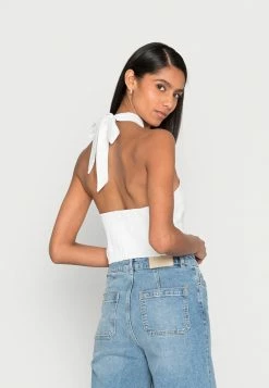 Abercrombie & Fitch BARE HALTER TOP - Blouse - White -Abercrombie & Fitch Shop e8726581de2243cf9e7217af875a3706