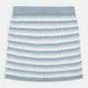 Abercrombie & Fitch CROCHET - Mini Skirt - Blue Crochet