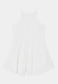 Abercrombie & Fitch HIGH NECK HALTER ROMPER - Jumpsuit - White Solid