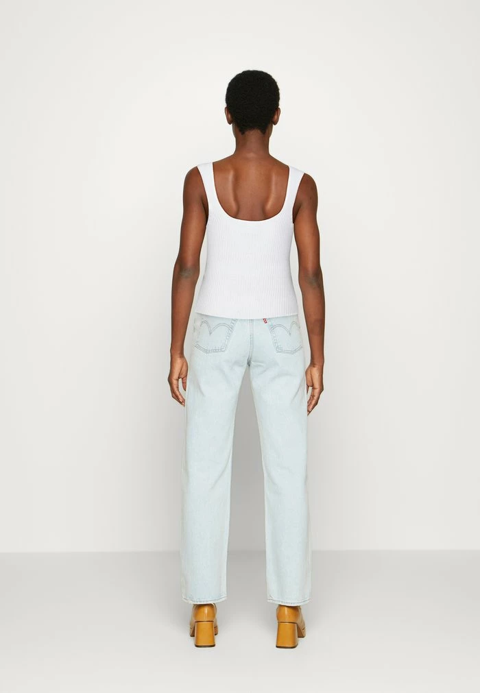 Abercrombie & Fitch ANGLED NECK TANK - Top - White 3 Abercrombie & Fitch ANGLED NECK TANK - Top - White - Image 3