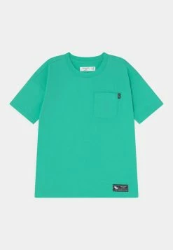 Abercrombie & Fitch OVERSIZED POCKET TEE - Basic T-shirt - Green