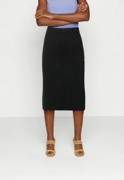 Abercrombie & Fitch CHASE MIDI - A-line Skirt - Black
