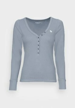 Abercrombie & Fitch Long Sleeved Top - Blue -Abercrombie & Fitch Shop ed5281bb73594388a769fb32d87d4ccb